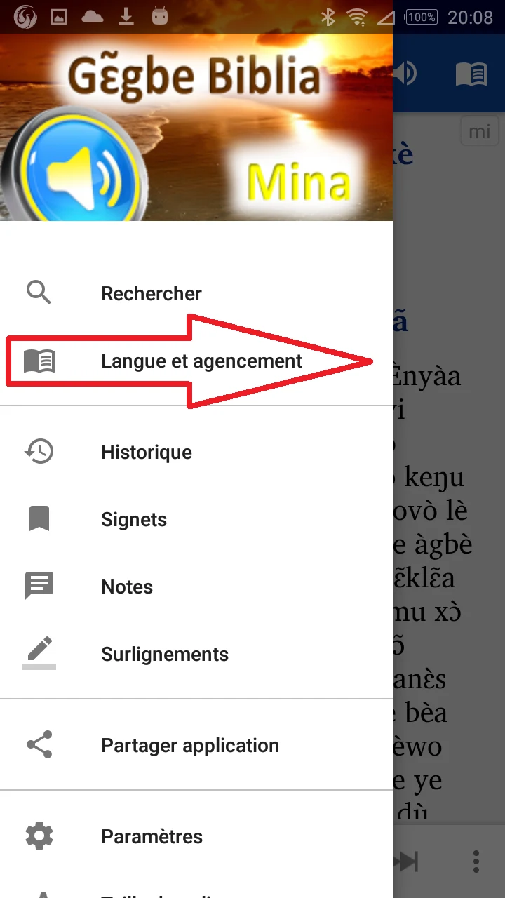 Mina avec français English screenshot